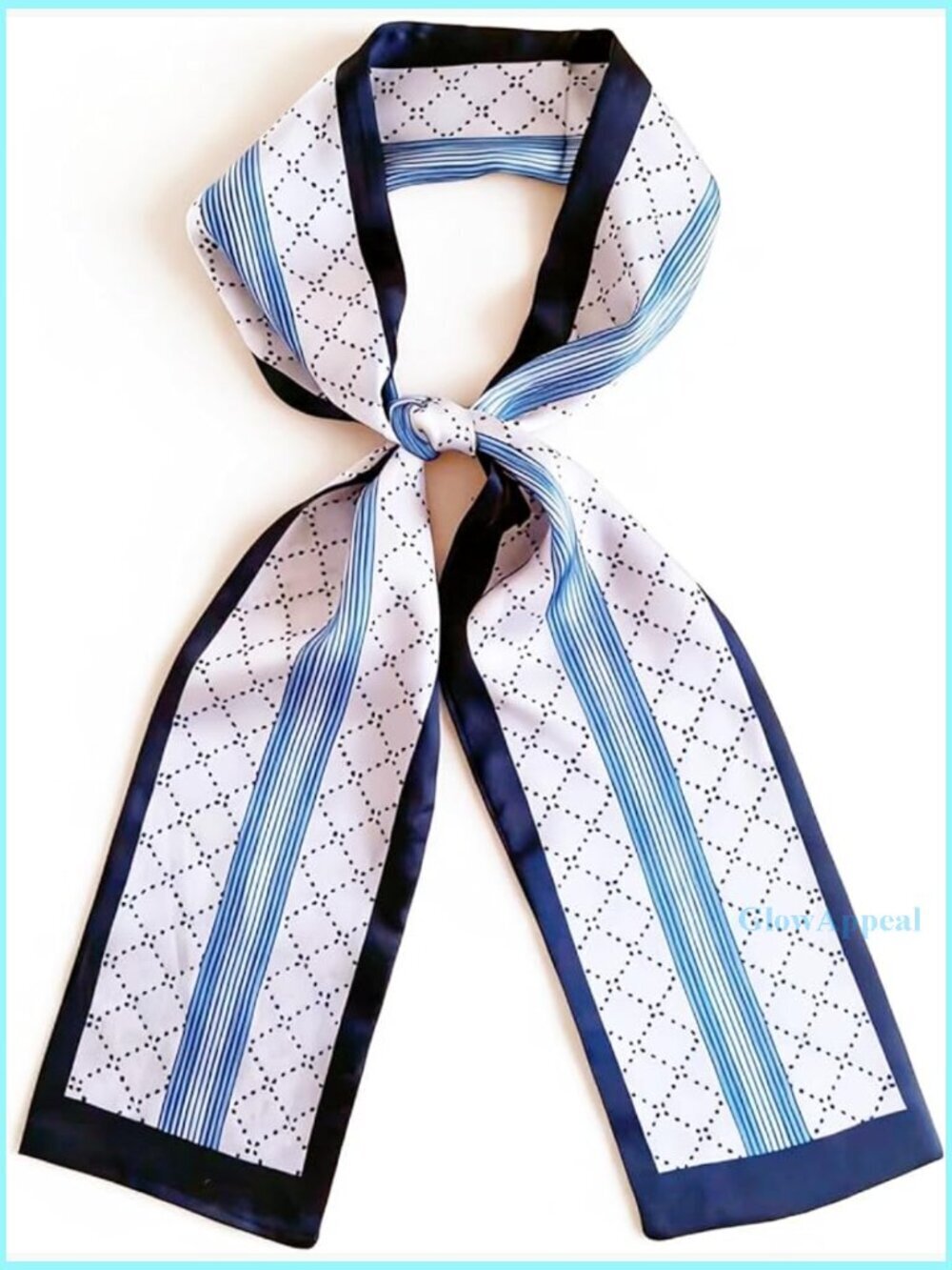 Long Satin Silk-Like Hair Scarf, 59x5.5 Inches, Multi-Use Accessory for Head